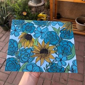 Floral Acrylic Painting 8x10in
